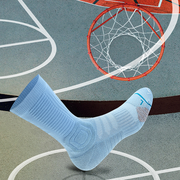 Mid-Calf Elite Basketball Socks with Terry Towel Sole