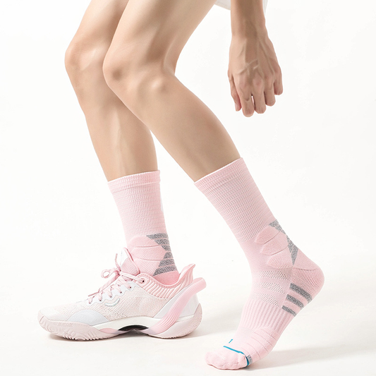 Menβs Mid-Calf Elite Basketball Non-Slip Terry Socks