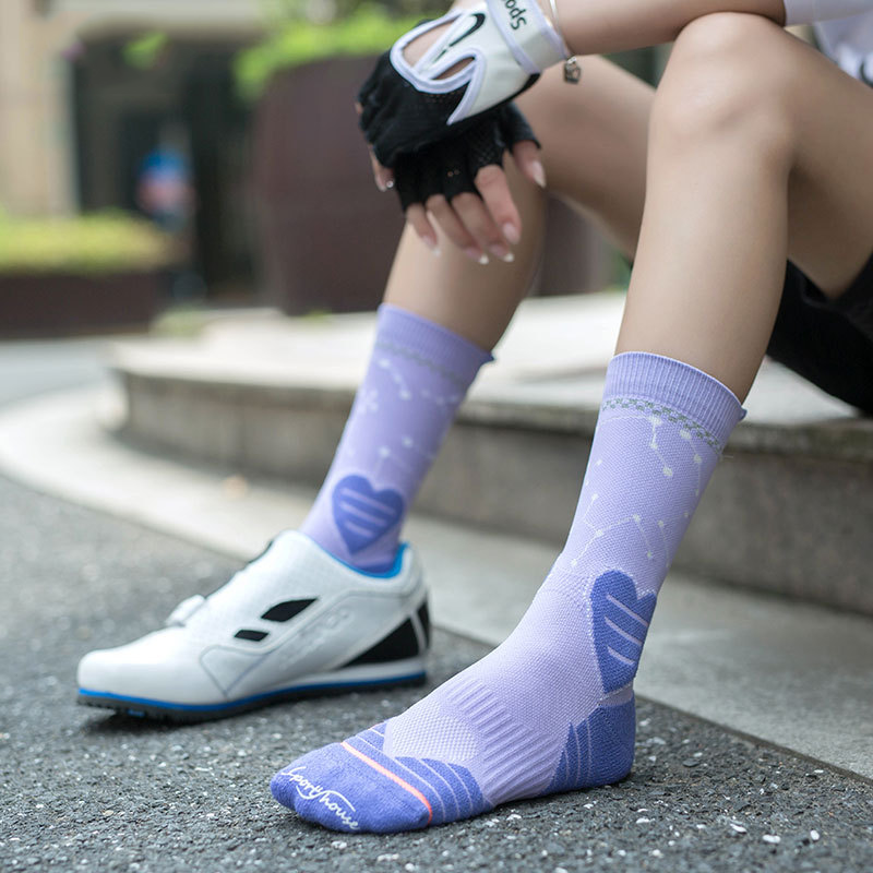 Women’s Mid-Calf Cycling Breathable Terry Socks