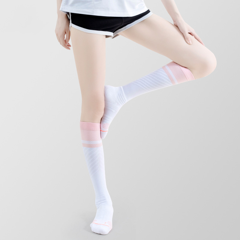 Women's Compression Knee-High Running Socks - Towel-Bottom
