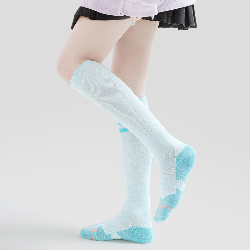 Women's Compression Knee-High Running Socks - Thin