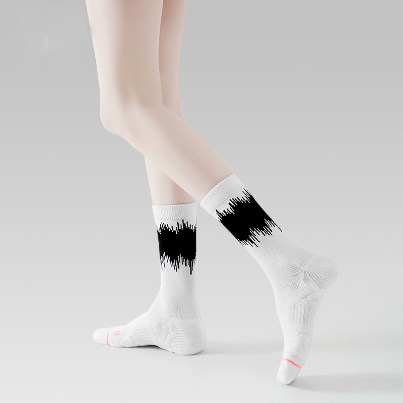Mid-Calf Spring Breathable Terry Casual Socks