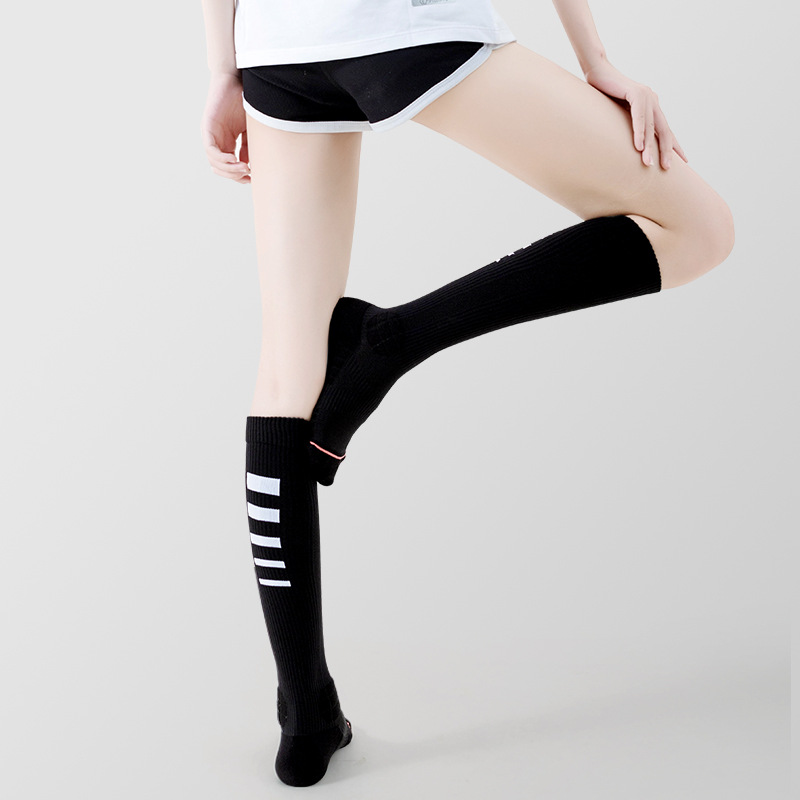 Women’s High-Calf Compression Socks - Breathable Terry