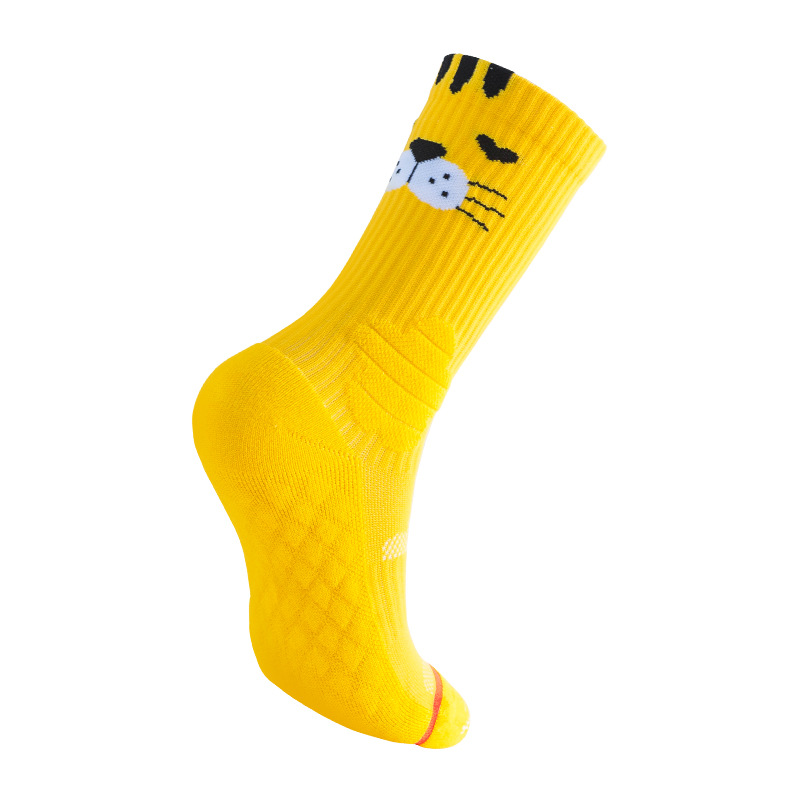 Women’s Mid-Calf Cartoon Running Socks - Terry Cushion