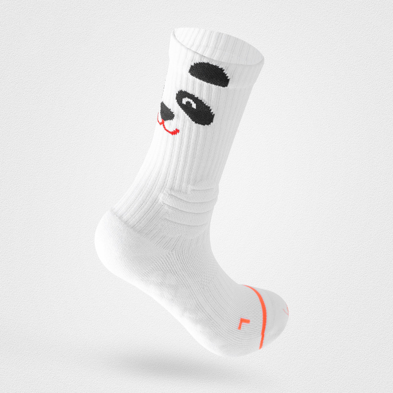 Women’s Mid-Calf Cartoon Running Socks - Terry Cushion