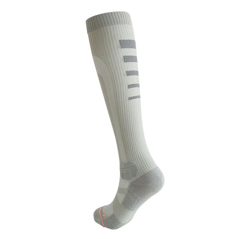 Women’s High-Calf Compression Socks - Breathable Terry