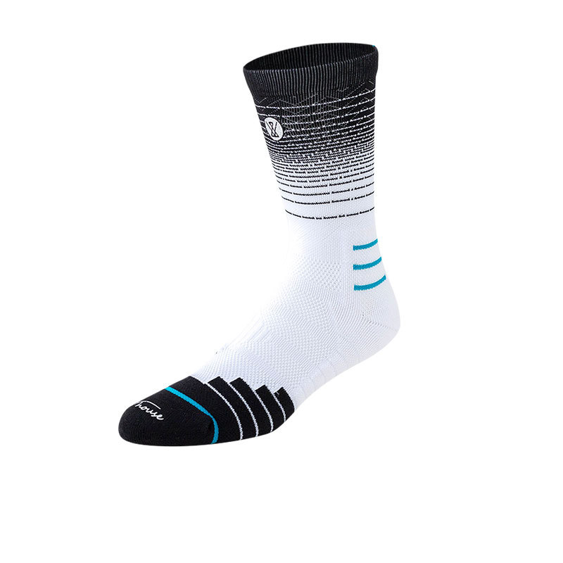 Men's Mid-Calf Gradient Elite Basketball Socks Trendy Performance