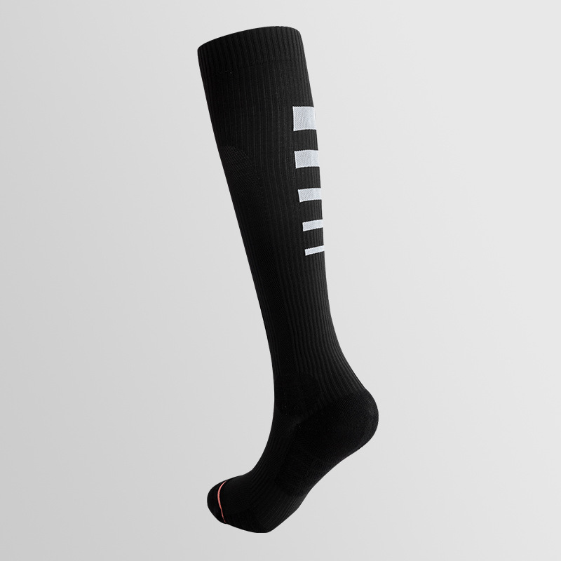 Women’s High-Calf Compression Socks - Breathable Terry