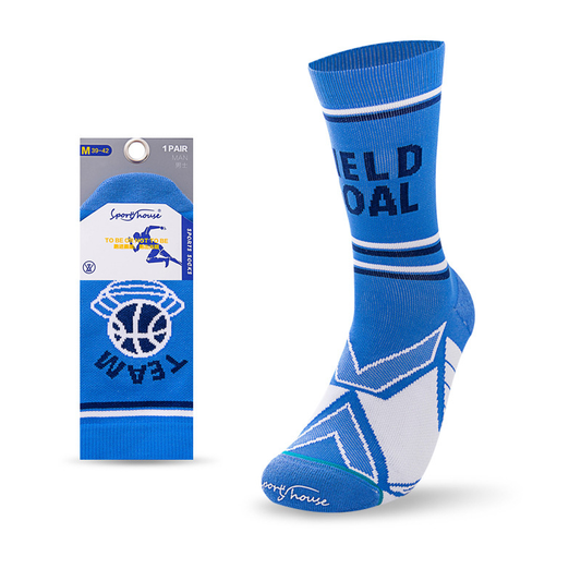 High-Top Elite Basketball Socks with Non-Slip Towel Sole, Odor-Resistant