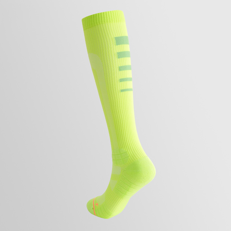 Women’s High-Calf Compression Socks - Breathable Terry