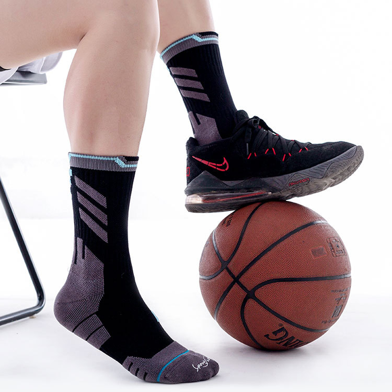 Men’s Mid-Calf Thick Antibacterial Elite Basketball Socks
