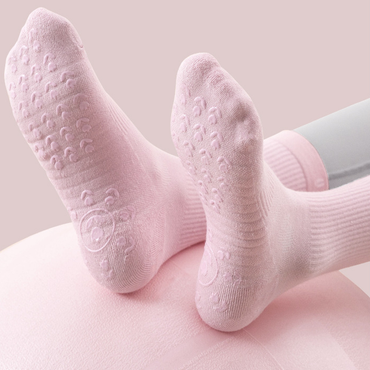 Women’s Mid-Calf Non-Slip Silicone Yoga Socks