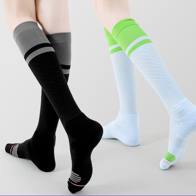 Women's Compression Knee-High Running Socks - Towel-Bottom
