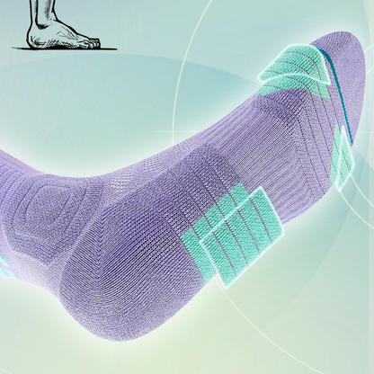 Mid-Calf Elite Basketball Socks with Terry Towel Sole