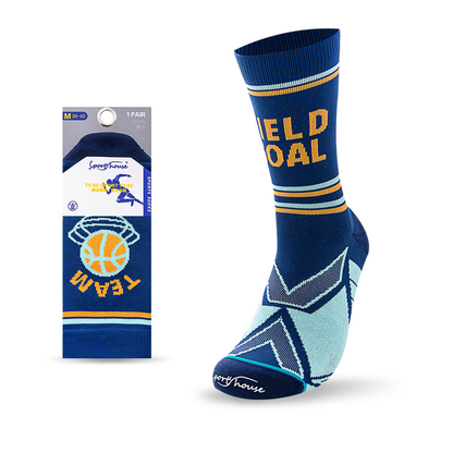 High-Top Elite Basketball Socks with Non-Slip Towel Sole, Odor-Resistant