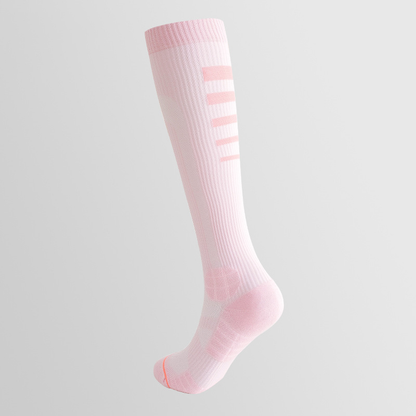 Women’s High-Calf Compression Socks - Breathable Terry